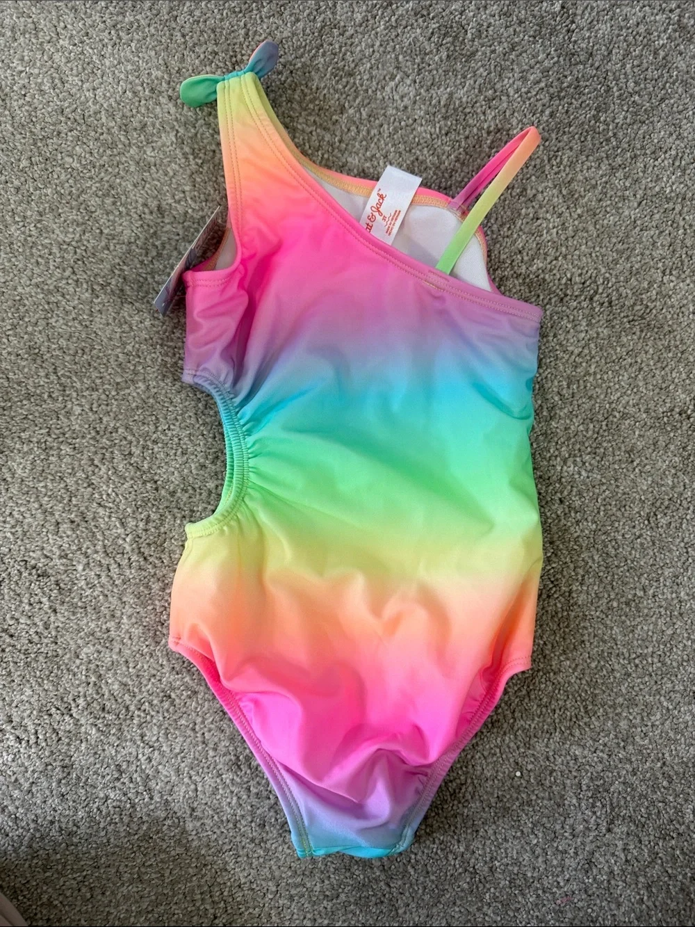 NWT Girls Rainbow Ombré One Piece Swimsuit size 3T